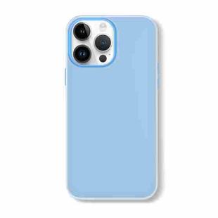 For iPhone 14 Pro Skin Feeling Jelly Series TPU + PC Full Coverage Phone Case(Blue)