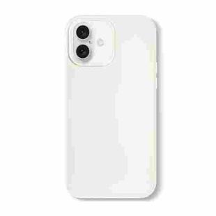 For iPhone 16 Skin Feeling Jelly Series TPU + PC Full Coverage Phone Case(White)