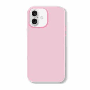 For iPhone 16 Skin Feeling Jelly Series TPU + PC Full Coverage Phone Case(Pink)