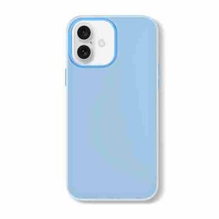 For iPhone 16 Skin Feeling Jelly Series TPU + PC Full Coverage Phone Case(Blue)