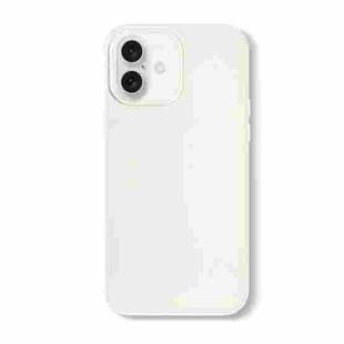 For iPhone 16 Plus Skin Feeling Jelly Series TPU + PC Full Coverage Phone Case(White)