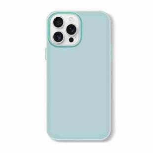 For iPhone 16 Pro Max Skin Feeling Jelly Series TPU + PC Full Coverage Phone Case(Light Green)