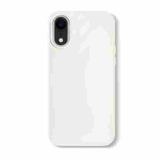 For iPhone XR Skin Feeling Jelly Series TPU + PC Full Coverage Phone Case(White)