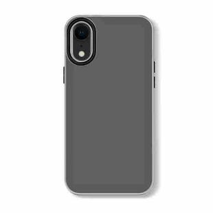 For iPhone XR Skin Feeling Jelly Series TPU + PC Full Coverage Phone Case(Black)