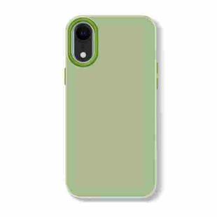 For iPhone XR Skin Feeling Jelly Series TPU + PC Full Coverage Phone Case(Green)