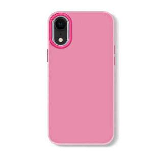 For iPhone XR Skin Feeling Jelly Series TPU + PC Full Coverage Phone Case(Rose Red)