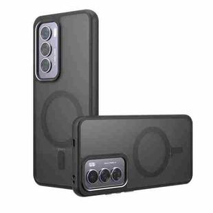 For OPPO Reno12 Global Armor MagSafe Precise Hole PC Hybrid TPU Phone Case(Frosted Black)