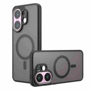 For vivo V30 Armor MagSafe PC Hybrid TPU Phone Case(Frosted Black)