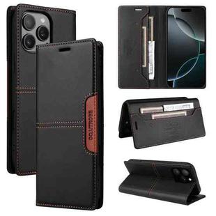 For iPhone 11 Pro GQUTROBE G01 RFID Anti-theft Leather Phone Case(Black)