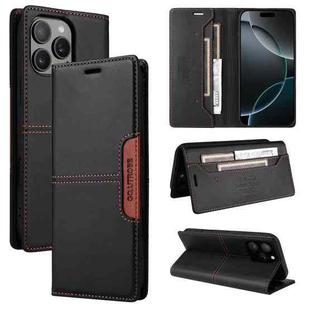 For iPhone 11 Pro Max GQUTROBE G01 RFID Anti-theft Leather Phone Case(Black)