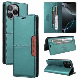 For iPhone 12 Pro GQUTROBE G01 RFID Anti-theft Leather Phone Case(Green)