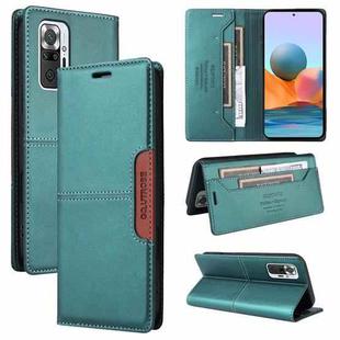 For Redmi Note 10 Pro 4G GQUTROBE G01 RFID Anti-theft Leather Phone Case(Green)