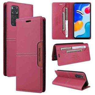 For Redmi Note 11S / 12S GQUTROBE G01 RFID Anti-theft Leather Phone Case(Red)