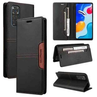 For Redmi Note 11S / 12S GQUTROBE G01 RFID Anti-theft Leather Phone Case(Black)