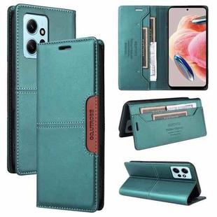 For Redmi Note 12 4G GQUTROBE G01 RFID Anti-theft Leather Phone Case(Green)