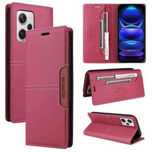 For Redmi Note 12 Pro+ GQUTROBE G01 RFID Anti-theft Leather Phone Case(Red)