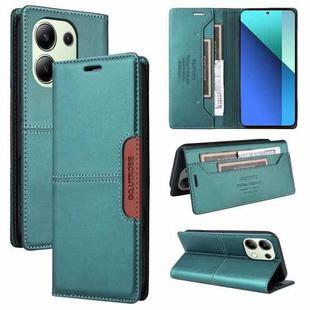 For Redmi Note 13 4G GQUTROBE G01 RFID Anti-theft Leather Phone Case(Green)