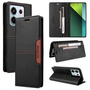 For Redmi Note 13 Pro 5G GQUTROBE G01 RFID Anti-theft Leather Phone Case(Black)