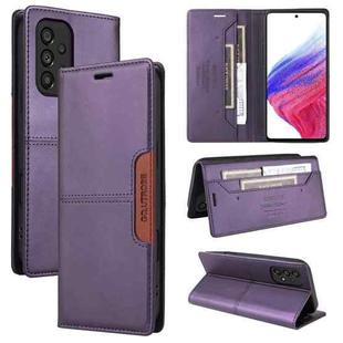 For Samsung Galaxy A23 5G GQUTROBE G01 RFID Anti-theft Leather Phone Case(Purple)