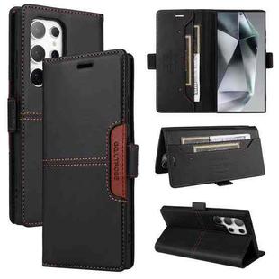 For Samsung Galaxy S22 Ultra 5G GQUTROBE G01 RFID Anti-theft Leather Phone Case(Black)