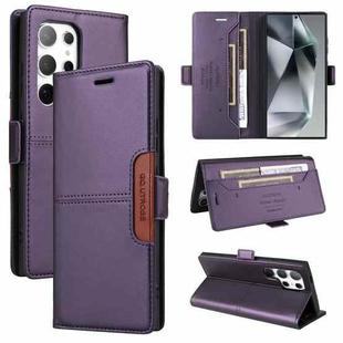 For Samsung Galaxy S22 Ultra 5G GQUTROBE G01 RFID Anti-theft Leather Phone Case(Purple)