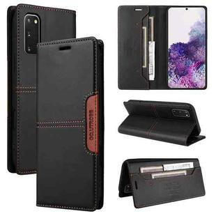 For Samsung Galaxy S20 FE GQUTROBE G01 RFID Anti-theft Leather Phone Case(Black)