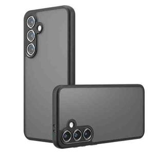 For Samsung Galaxy S24 FE 5G Armor Precise Hole PC Hybrid TPU Phone Case(Frosted Black)