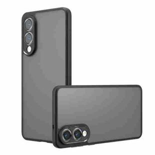 For Samsung Galaxy S25 Edge 5G Armor Precise Hole PC Hybrid TPU Phone Case(Frosted Black)