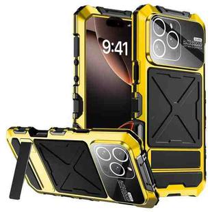 For iPhone 16 Pro Max R-JUST Life Waterproof Dustproof Shockproof Phone Case(Yellow)