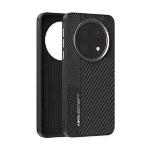 For Huawei Mate 70 ABEEL 6D Micro Relief MagSafe Magnetic Phone Case(Carbon Fiber Black)