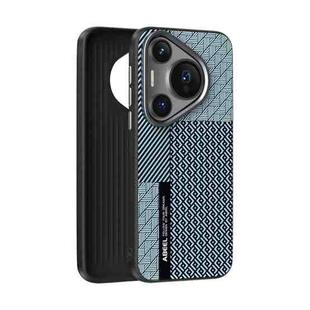 For Huawei Pura 70 Pro / 70 Pro+ ABEEL 6D Micro Relief MagSafe Magnetic Phone Case(Carbon Fiber Blue)