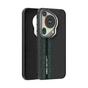 For Huawei Pura 70 Ultra ABEEL 6D Micro Relief MagSafe Magnetic Phone Case(Green)