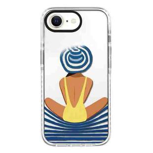 For iPhone 7 / 8 / SE 2020 2022 Simple Illustration Pattern Full Coverage Phone Case(Summer Label A)