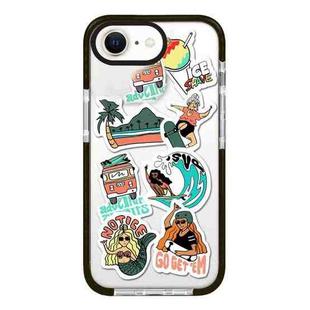 For iPhone 7 / 8 / SE 2020 2022 Simple Illustration Pattern Full Coverage Phone Case(Summer Surfing A)