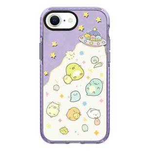 For iPhone 7 / 8 / SE 2020 2022 Simple Illustration Pattern Full Coverage Phone Case(Corner Creature A)