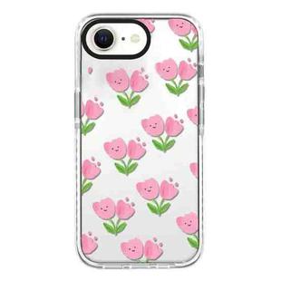 For iPhone 7 / 8 / SE 2020 2022 Simple Illustration Pattern Full Coverage Phone Case(Smile Flower A)