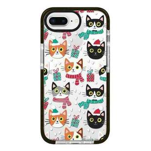 For iPhone 7 Plus / 8 Plus Simple Illustration Pattern Full Coverage Phone Case(Winter Cat)