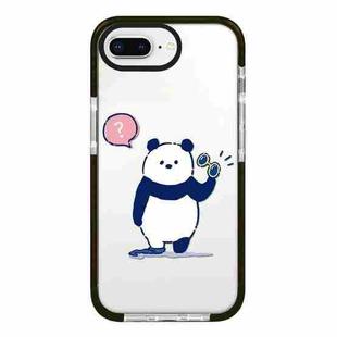 For iPhone 7 Plus / 8 Plus Simple Illustration Pattern Full Coverage Phone Case(Summer Panda A)