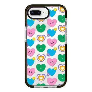 For iPhone 7 Plus / 8 Plus Simple Illustration Pattern Full Coverage Phone Case(Smiley Flower B)