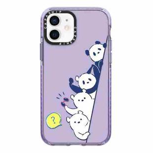 For iPhone 11 Simple Illustration Pattern Full Coverage Phone Case(Summer Panda B)