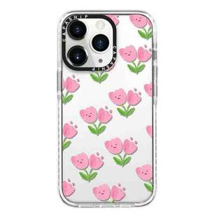 For iPhone 11 Pro Simple Illustration Pattern Full Coverage Phone Case(Smile Flower A)
