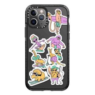 For iPhone 11 Pro Max Simple Illustration Pattern Full Coverage Phone Case(Summer Surfing C)
