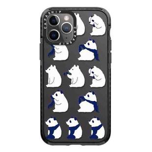 For iPhone 11 Pro Max Simple Illustration Pattern Full Coverage Phone Case(Summer Panda C)