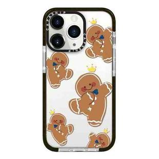 For iPhone 11 Pro Max Simple Illustration Pattern Full Coverage Phone Case(Gingerbread Man)