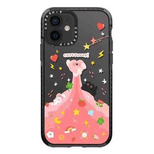 For iPhone 12 mini Simple Illustration Pattern Full Coverage Phone Case(Cute Little Heart A)