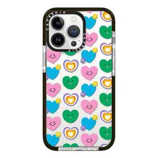 For iPhone 12 Pro Simple Illustration Pattern Full Coverage Phone Case(Smiley Flower B)