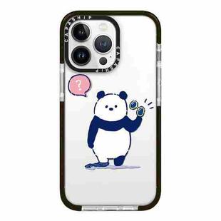 For iPhone 12 Pro Max Simple Illustration Pattern Full Coverage Phone Case(Summer Panda A)