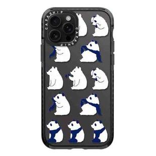 For iPhone 12 Pro Max Simple Illustration Pattern Full Coverage Phone Case(Summer Panda C)