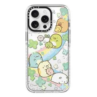 For iPhone 12 Pro Max Simple Illustration Pattern Full Coverage Phone Case(Corner Creature B)