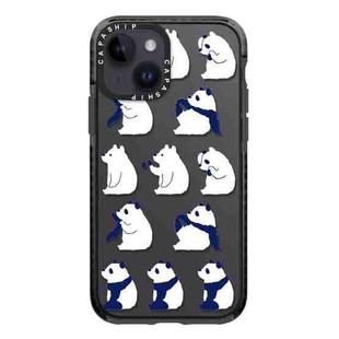 For iPhone 13 Simple Illustration Pattern Full Coverage Phone Case(Summer Panda C)